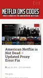 Mobile Screenshot of netflixdnscodes.com